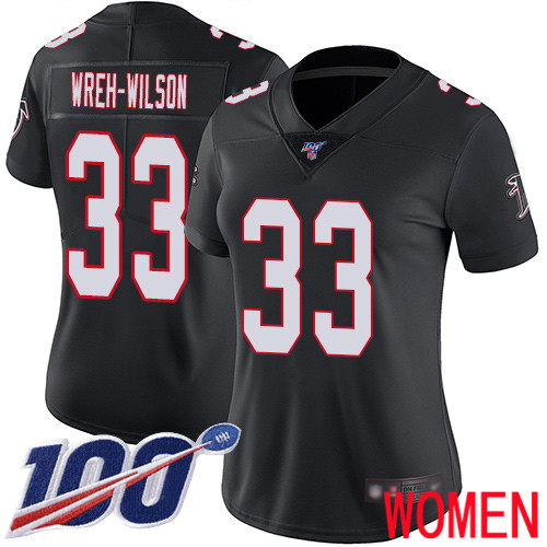 Atlanta Falcons Limited Black Women Blidi Wreh-Wilson Alternate Jersey NFL Football 33 100th Season Vapor Untouchable